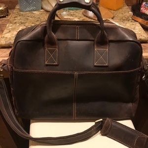 Genuine Leather Book Bag/Briefcase